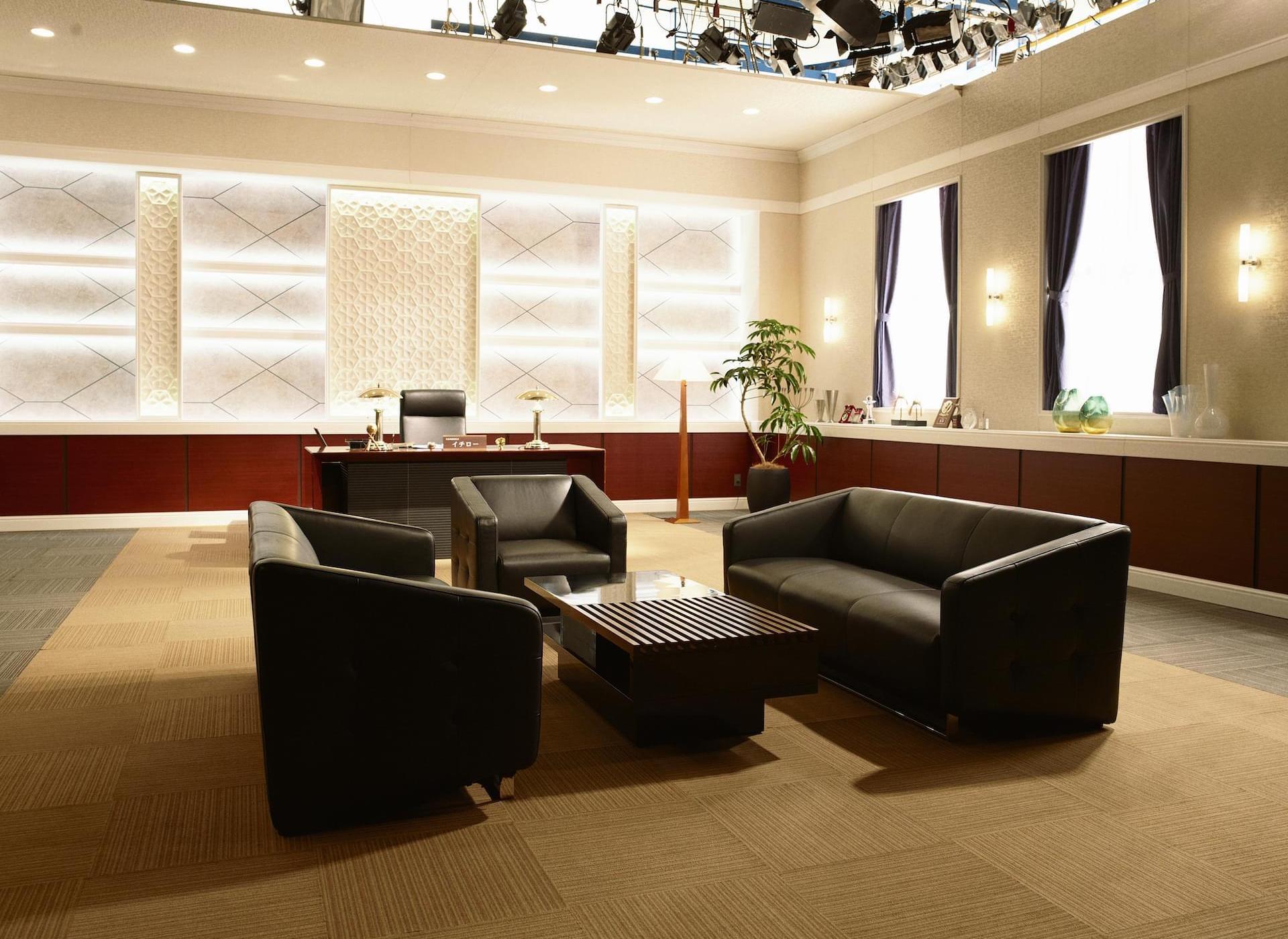 社長室の撮影セット