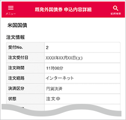 申込内容詳細の説明図